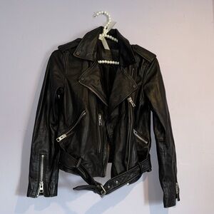 Allsaints Balfern leather biker jacket